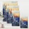 Designart - Blue Tram At Sunset With Church During Sunset - Nautical & Coastal Canvas Wall Art Print